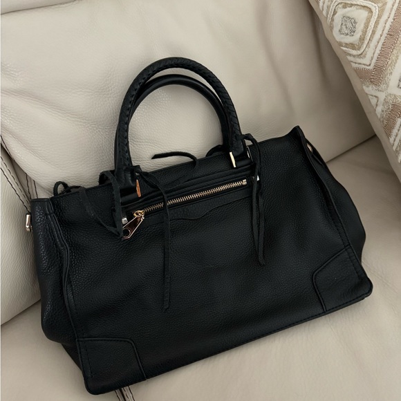 Rebecca Minkoff Black Leather Regan Satchel - Picture 3 of 9